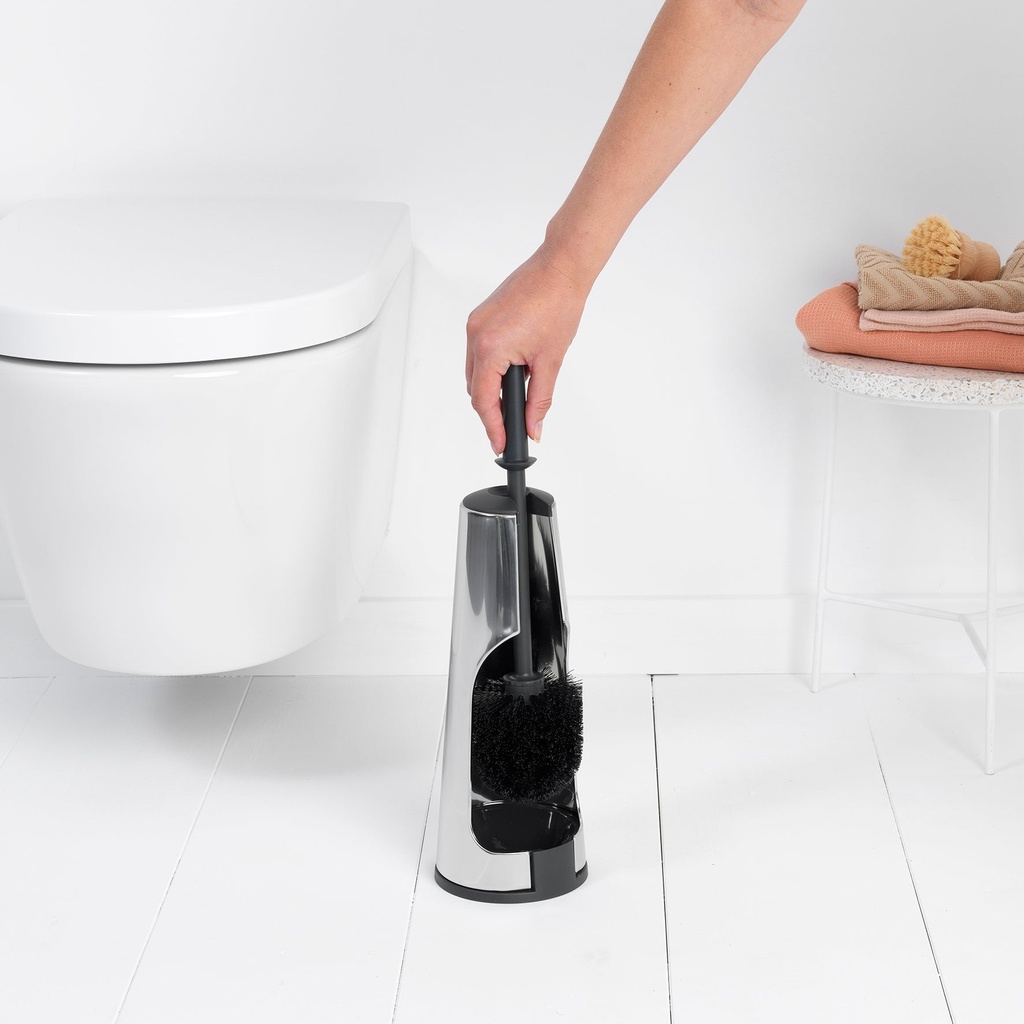 Toalettborste med hållare Classic Borstadstål Brabantia