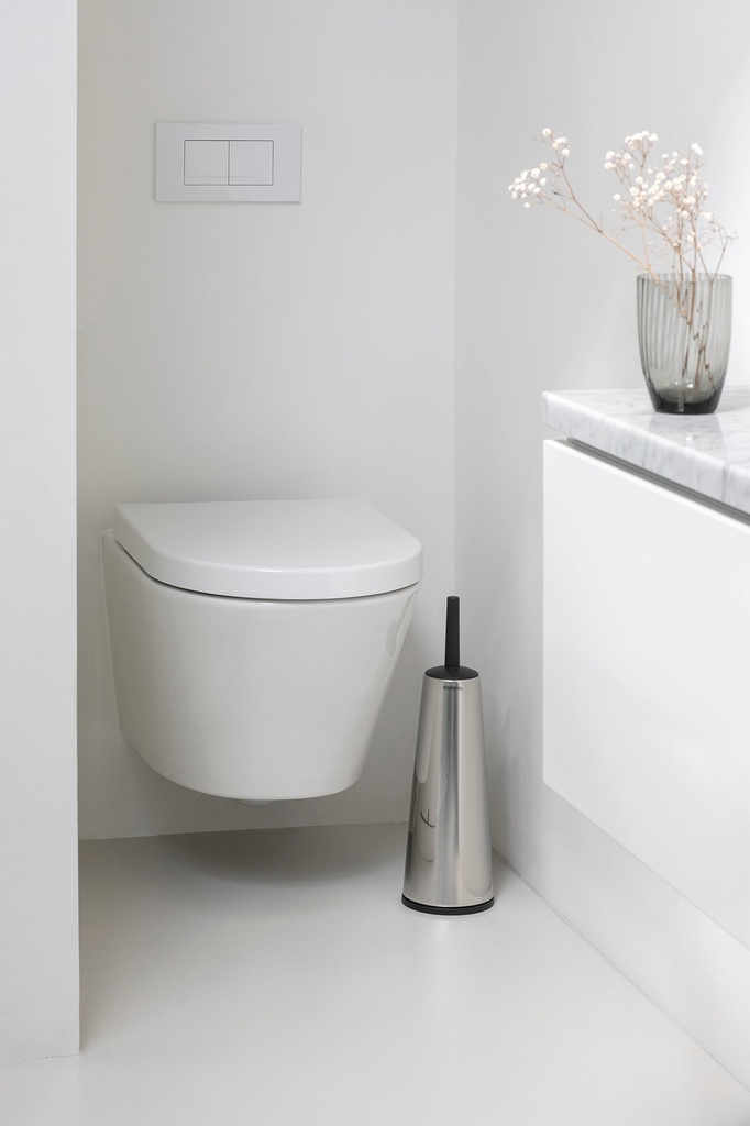 Toalettborste med hållare Classic Borstadstål Brabantia