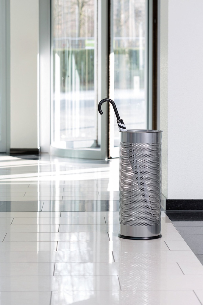 Paraplyställ runt 28,5 liter Ø 26 cm silver