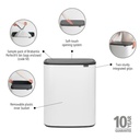 Touch Bin Bo 60 liter Vit