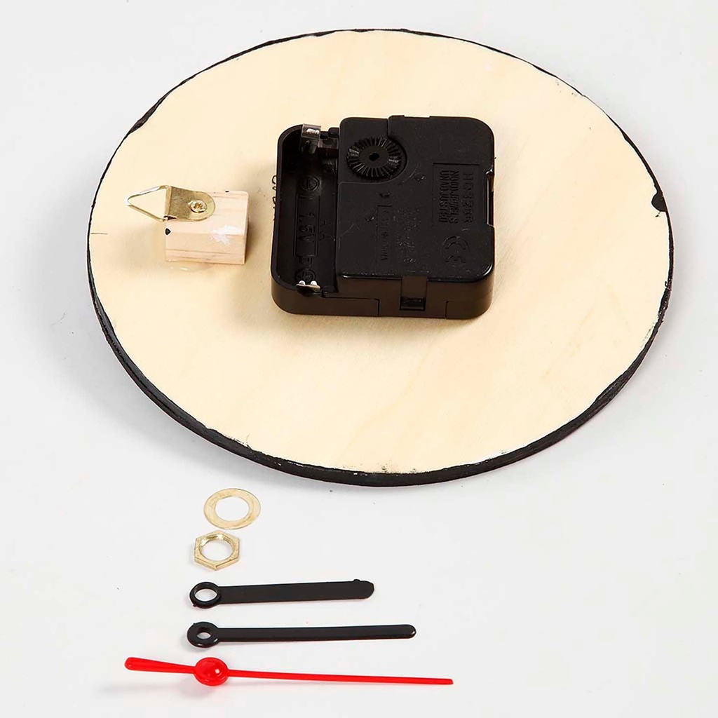 Klocka med träram 15 cm plywood