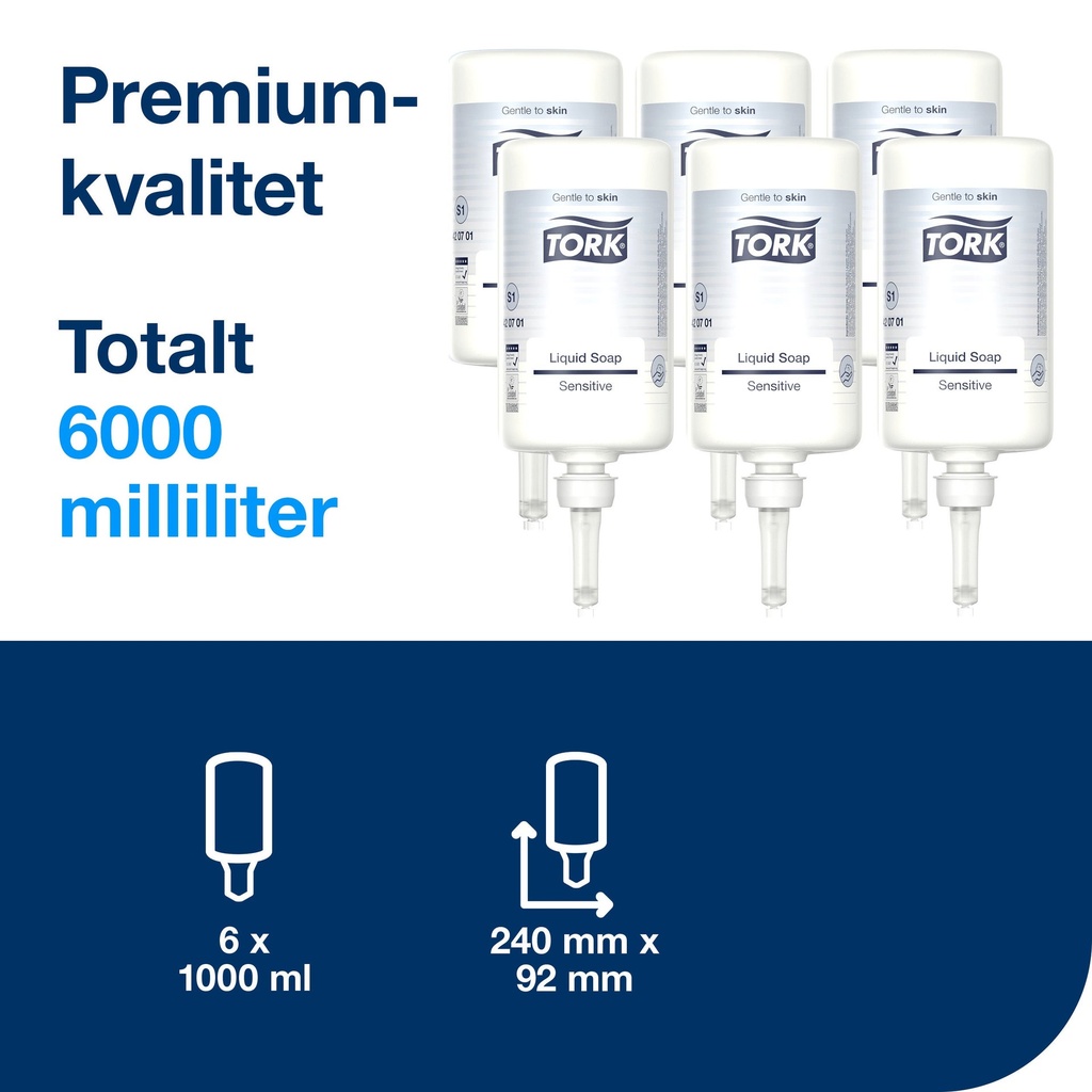 Tvål Sensitive Tork S1 1 liter