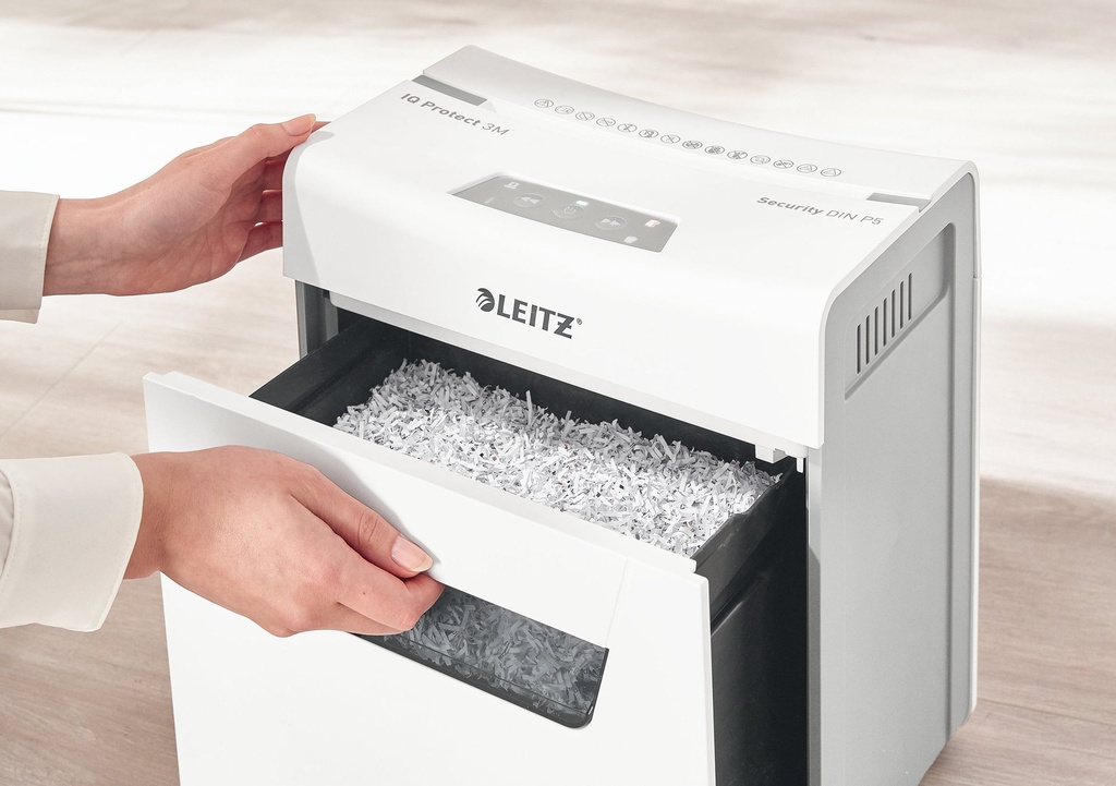 Dokumentförstörare Leitz IQ Protect Premium 3M P5