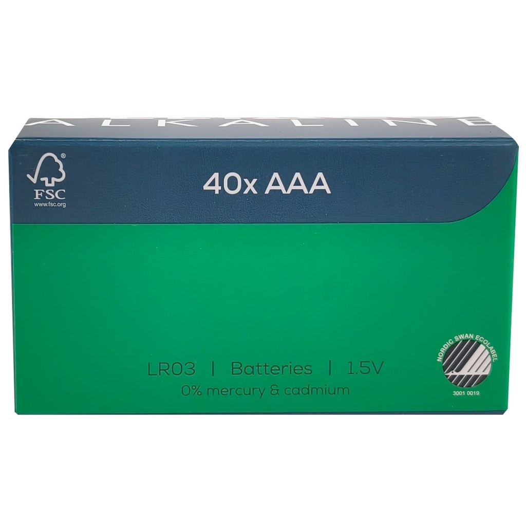 Batteri Ultimate Alkaline AAA LR03 40-pack