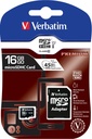 Verbatim SDHC/MicroSDHC 16GB Svart