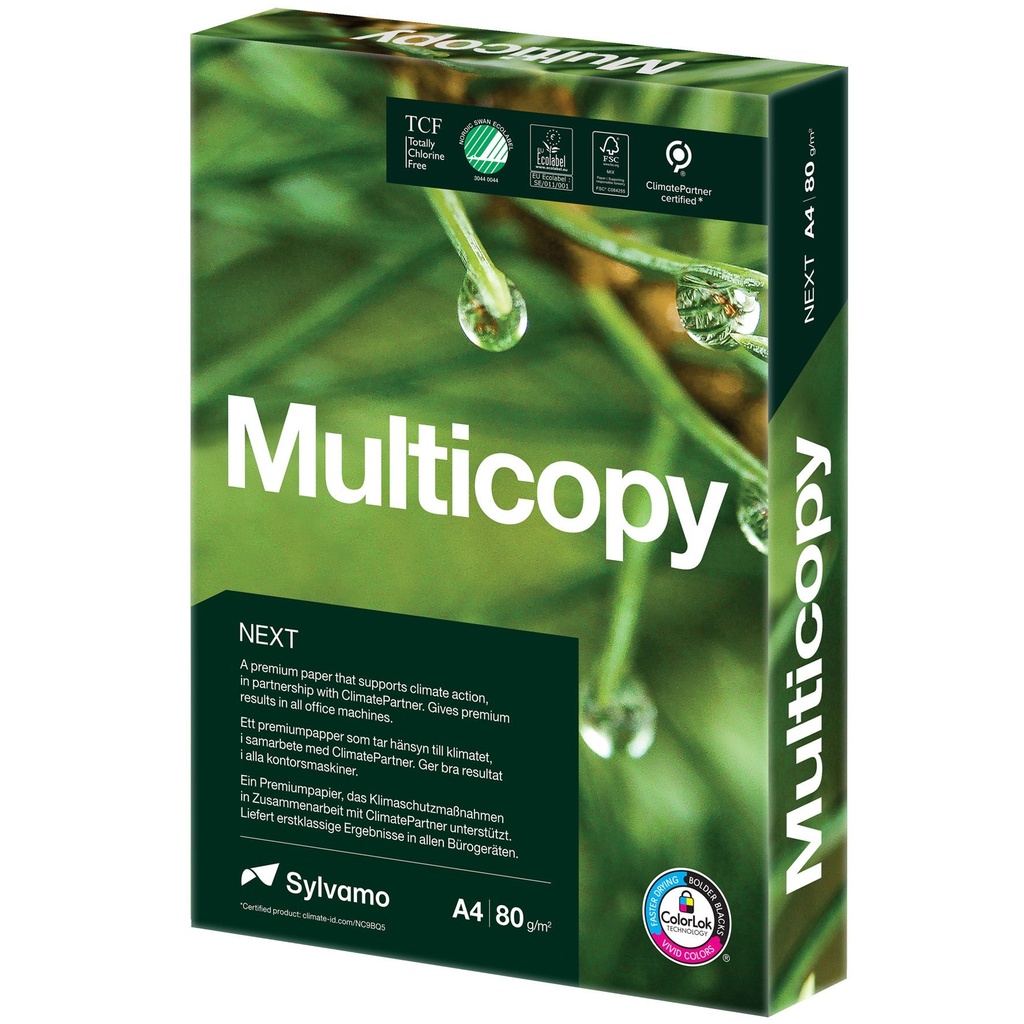 Kopieringspapper Multicopy Next A4H 80g 500/fp