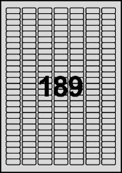 Etikett L6008 25,4x10mm 3780/fp