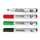 Whiteboard-penna rund spets 4 st/set