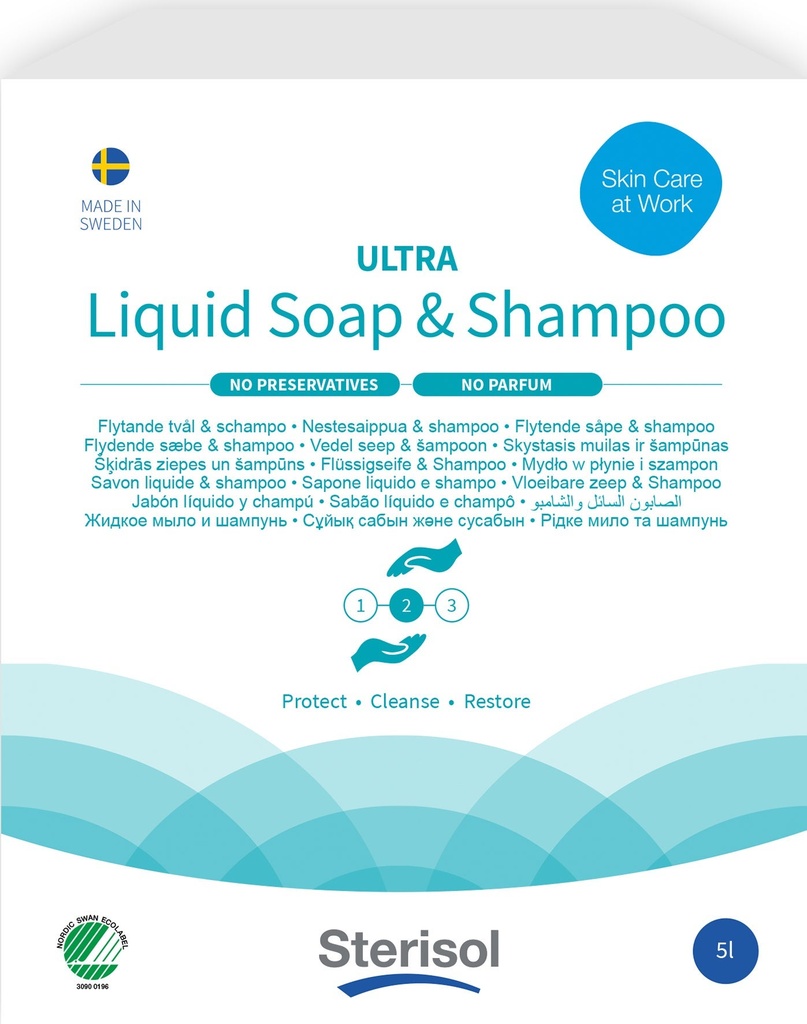 Tvål/Schampo ULTRA Oparfymerad 5 liter