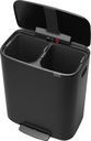 Pedalhink Bo 2x30 liter Mattsvart
