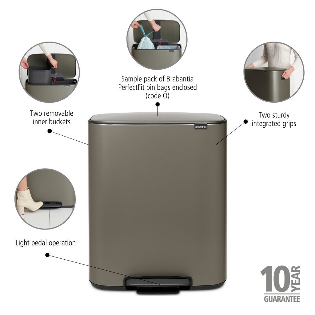Pedalhink Bo 2x30 liter Platinum
