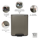 Pedalhink Bo 2x30 liter Platinum