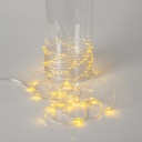 Ljusslinga Dew Drop batteri transparent 7,2 m varmvit