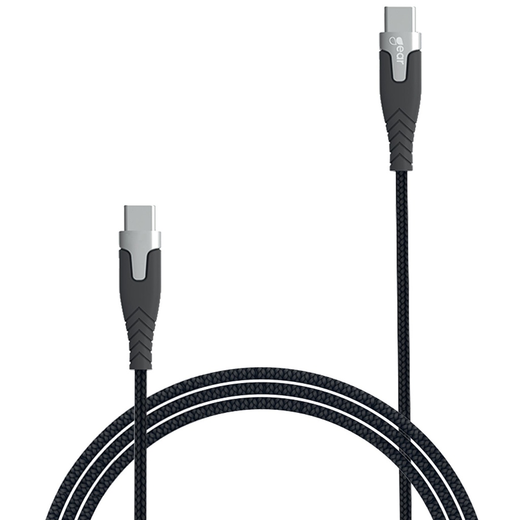 Laddkabel PRO USB-C till USB-C 2.0 Gear Svart
