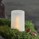 Lykta frostad LED 14,5 cm