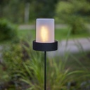 Lykta frostad LED 14,5 cm
