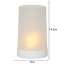 Lykta frostad LED 14,5 cm