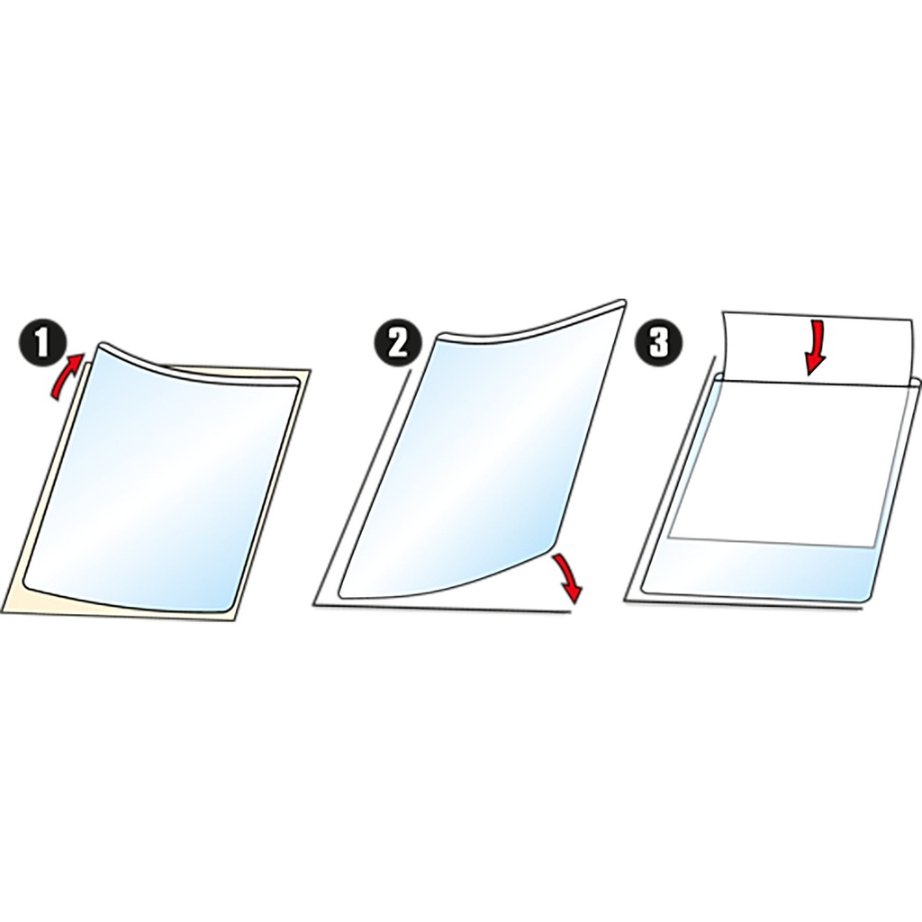 Plastfodral 3L självhäftande A5 10 st/fp