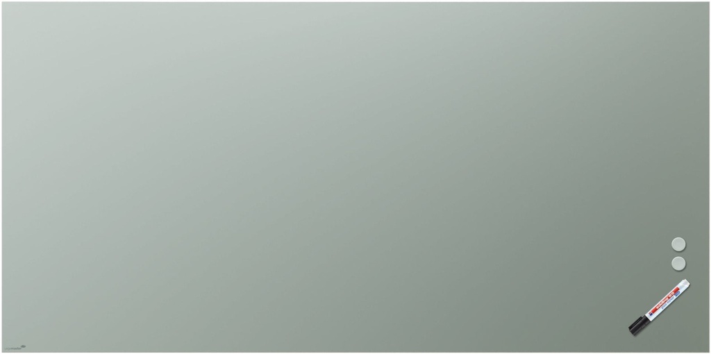 Glastavla matt 100x200 cm sage green