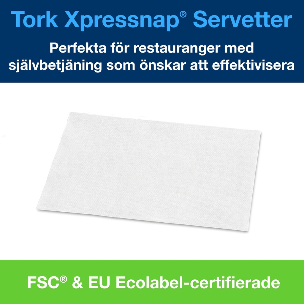 Servett Tork Premium N4 Vit 8000 st