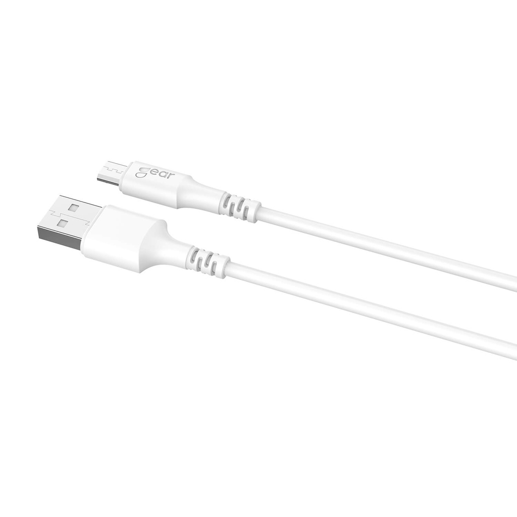 Laddkabel MicroUSB till USB-A 1 m vit
