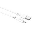 Laddkabel MicroUSB till USB-A 1 m vit