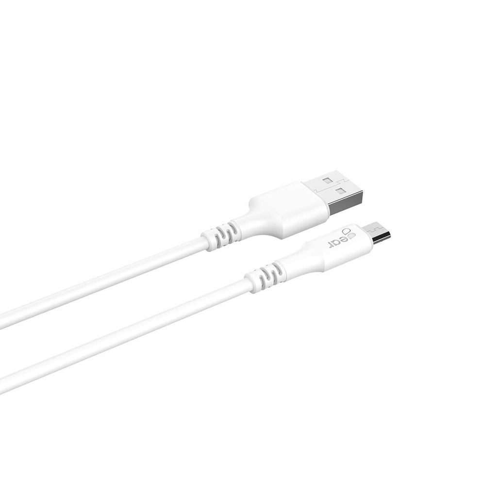 Laddkabel MicroUSB till USB-A 1 m vit
