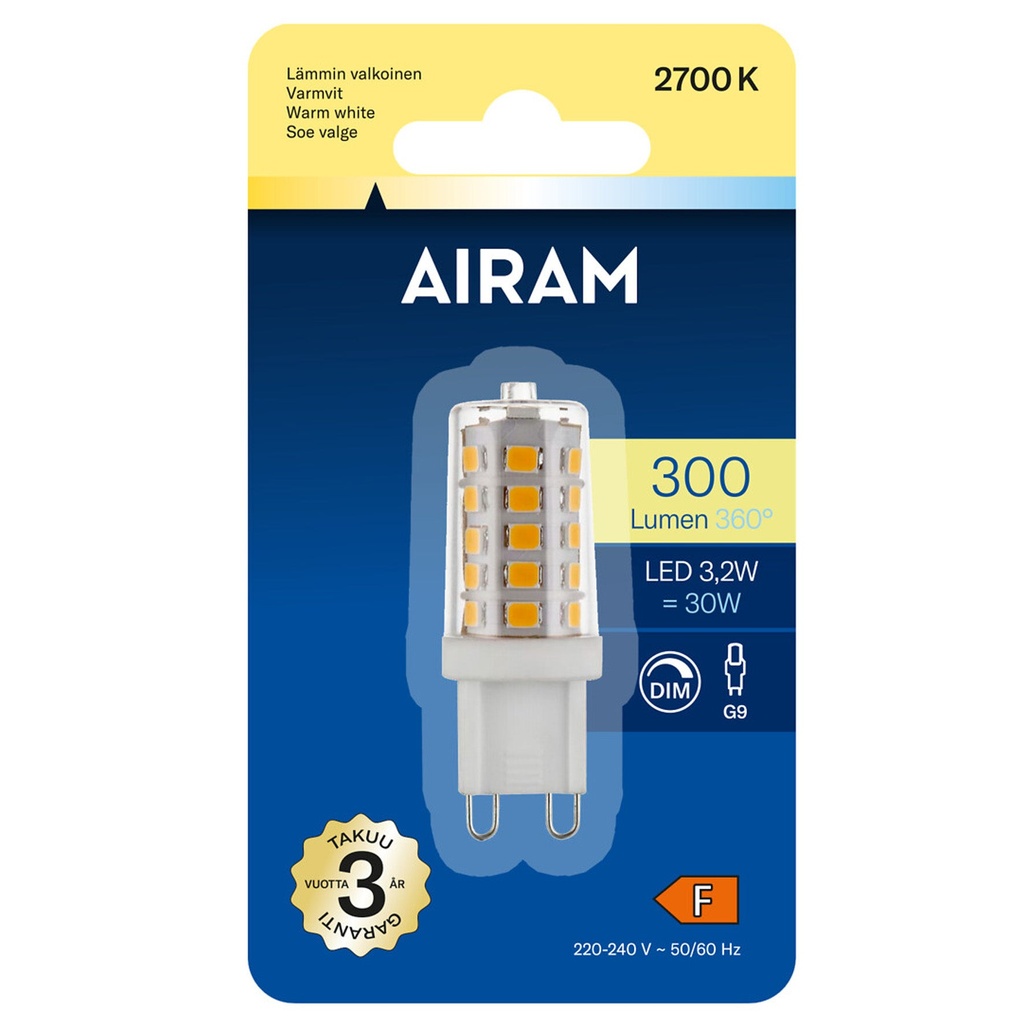 LED G9 3,2W dimbar