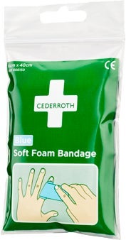 Plåster Soft Foam Bandage Blue – Pocket size Cederroth 60 mm x 400 mm
