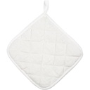 Grytlappar 20x20cm vit 2/fp