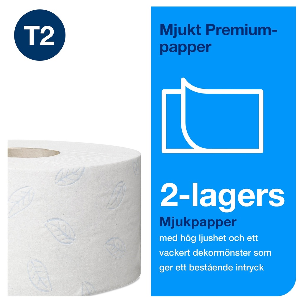 Toalettpapper Tork Soft Mini Jumbo Premium T2 12-pack