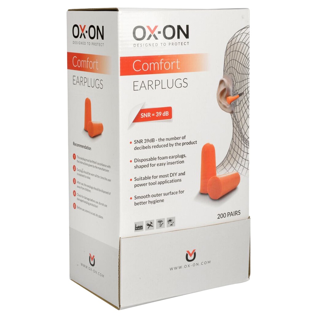 Öronproppar Ox-On Comfort 200 par