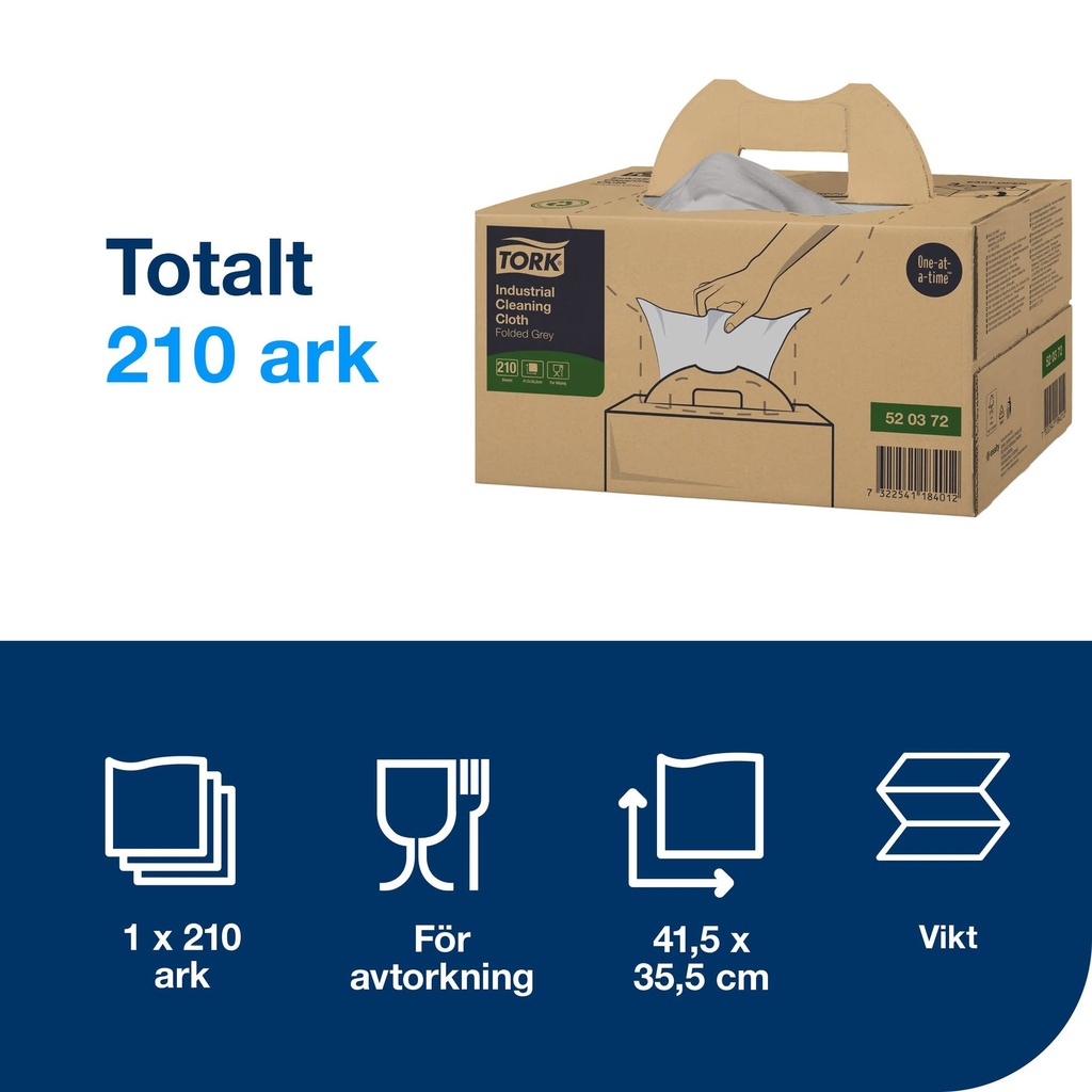 Rengöringsduk Tork W7 Flexibel 210/fp