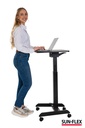 Bord manuellt Easydesk Pro 60x52 cm svart Sun-Flex