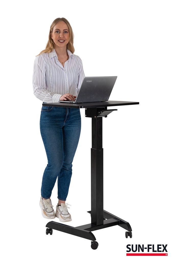 Bord manuellt Easydesk Pro 60x52 cm svart Sun-Flex