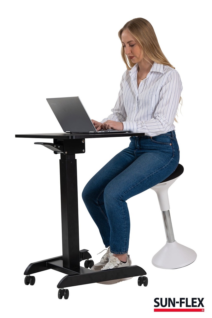 Bord manuellt Easydesk Pro 60x52 cm svart Sun-Flex