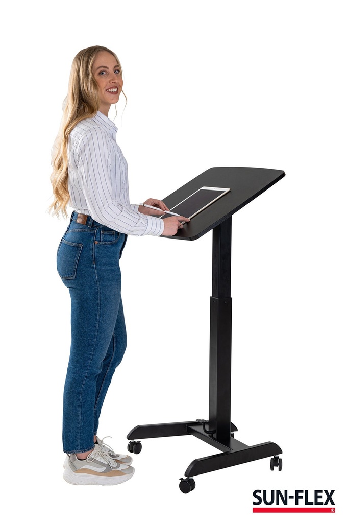 Bord manuellt Easydesk Pro 60x52 cm svart Sun-Flex