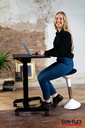Bord manuellt Easydesk Pro 60x52 cm svart Sun-Flex