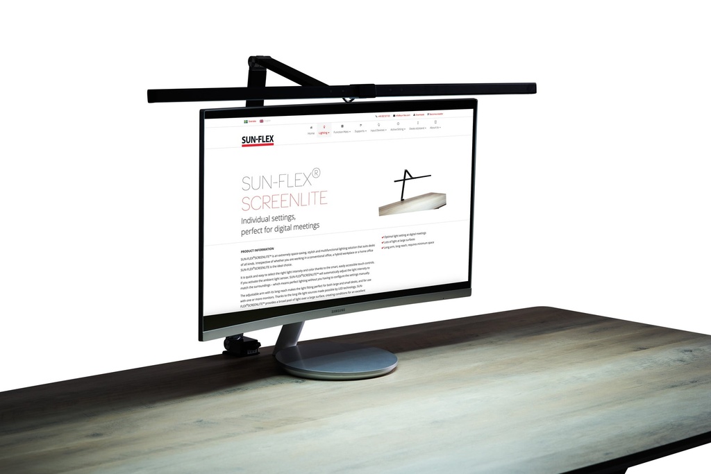 Skrivbordslampa Screenlite mattsvart
