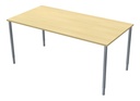 Skrivbord 160x80 cm björkmelamin/silver Lanab
