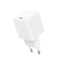 Laddare 220V 1xUSB-C PD/PPS 45W GaN vit