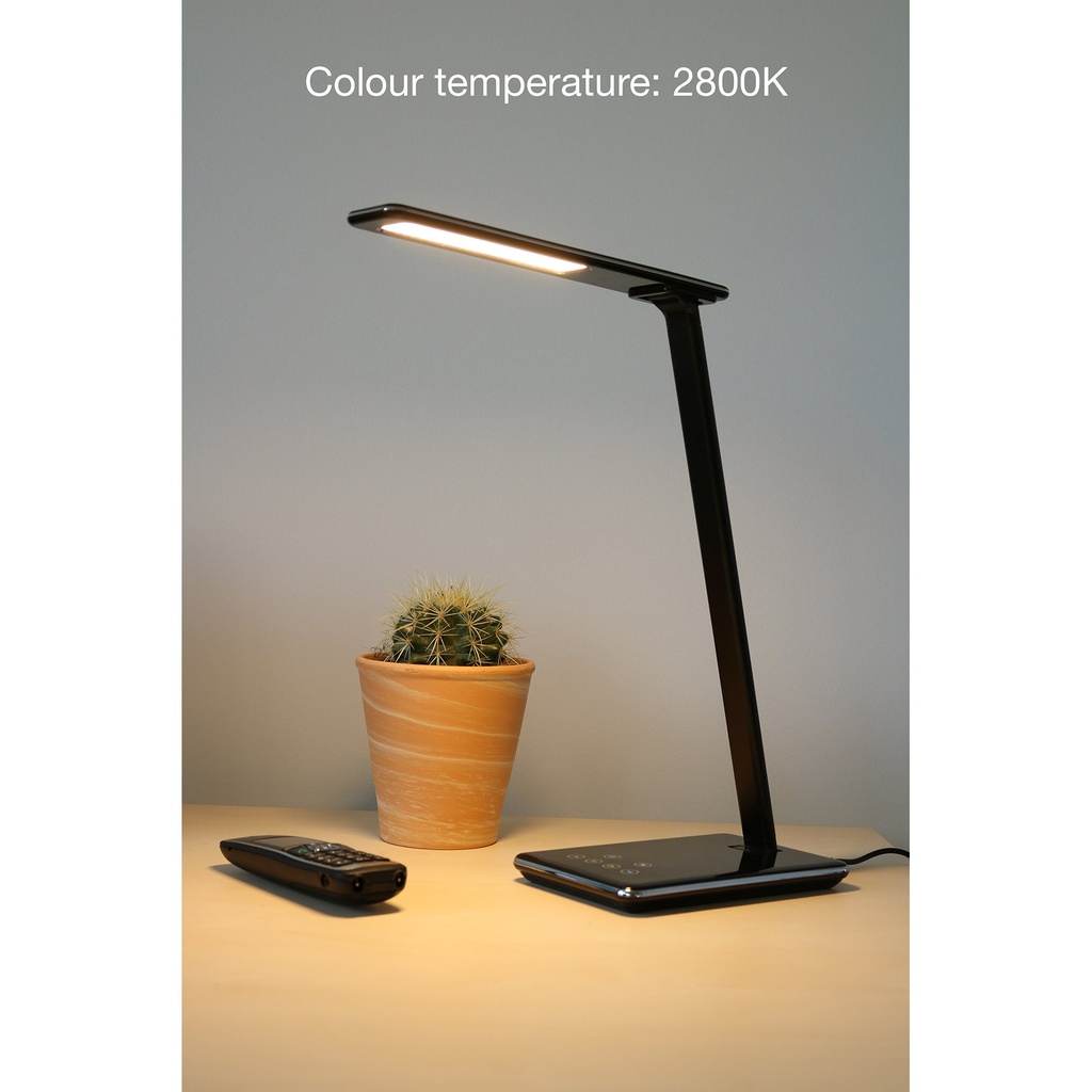 Skrivbordslampa Linka LED svart