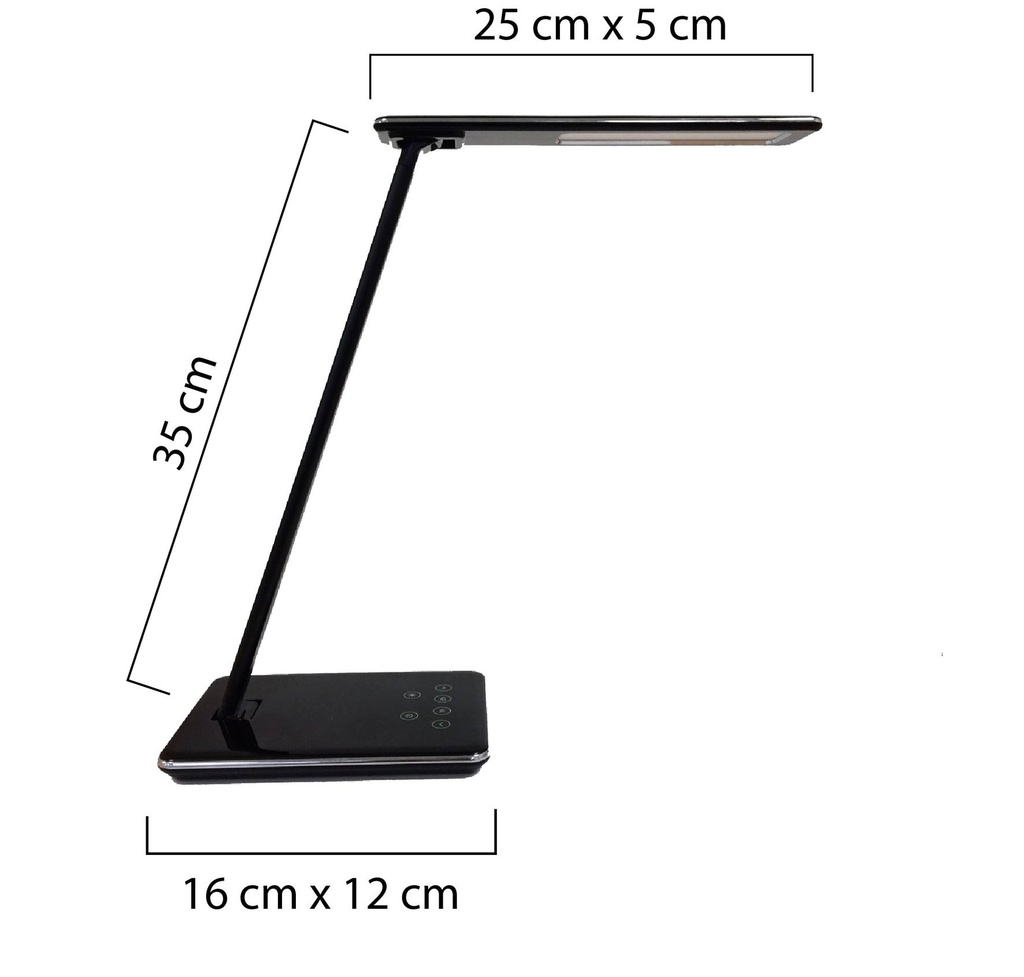 Skrivbordslampa Linka LED svart
