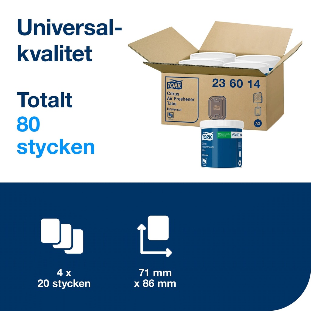 Luktförbättrare Tork Uni Citron 20-pack