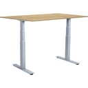 Skrivbord el Easydesk Adapt VI björk/aluminium 160x80 cm