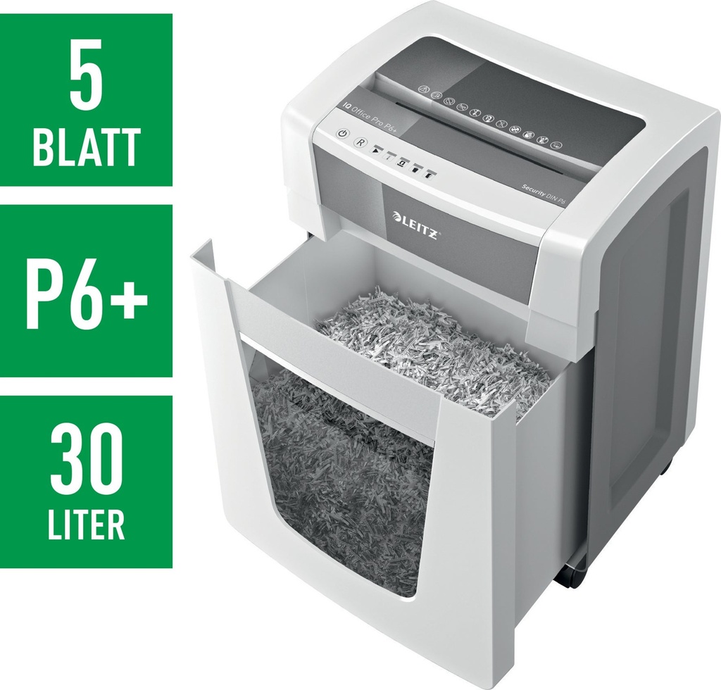 Dokumentförstörare Leitz IQ Office Pro P6+