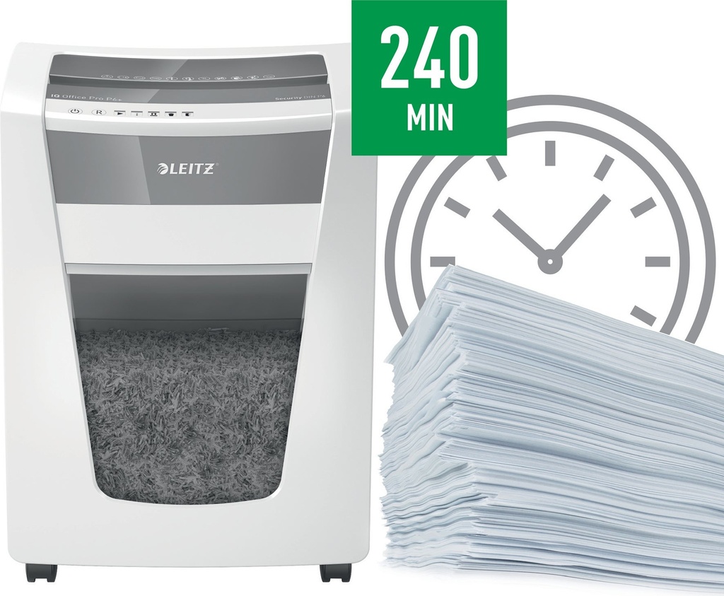 Dokumentförstörare Leitz IQ Office Pro P6+