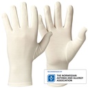 Handske eksem vit bambu XL