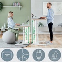 Skrivbord el höj- och sänkbart elektriskt Ergo 80x60 cm