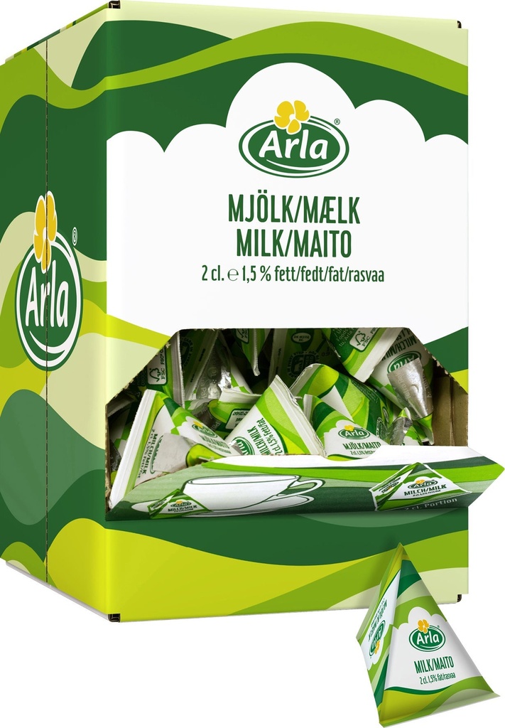 Kaffemjölk Arla Mellanmjölk 1,5% 2 cl 100 st/krt